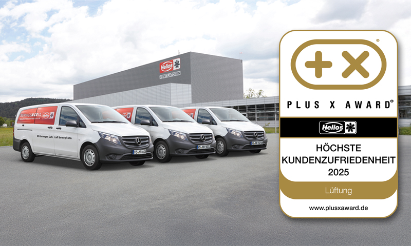 Helios gewinnt zum siebten Mal in Folge den Plus X Award „Höchste Kundenzufriedenheit“